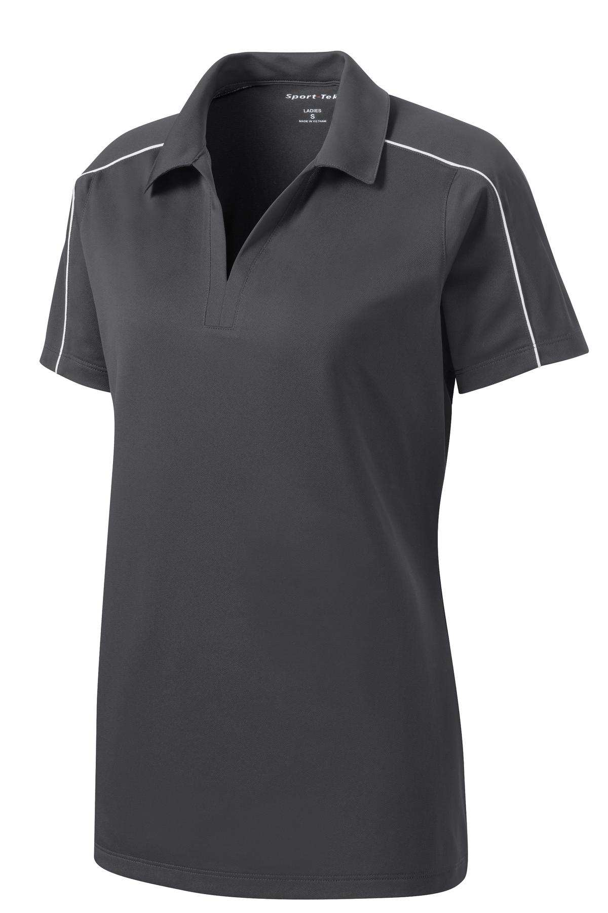 Sport-Tek Women's Micropique Sport-Wick Piped Polo LST653 Womens Apparel Shirts & Tops