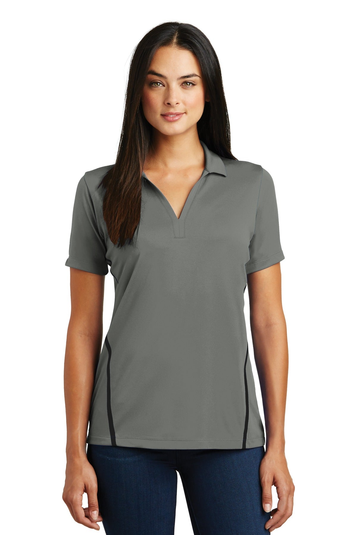 Sport-Tek Women's Contrast PosiCharge Tough Polo. LST620 Womens Apparel Shirts & Tops