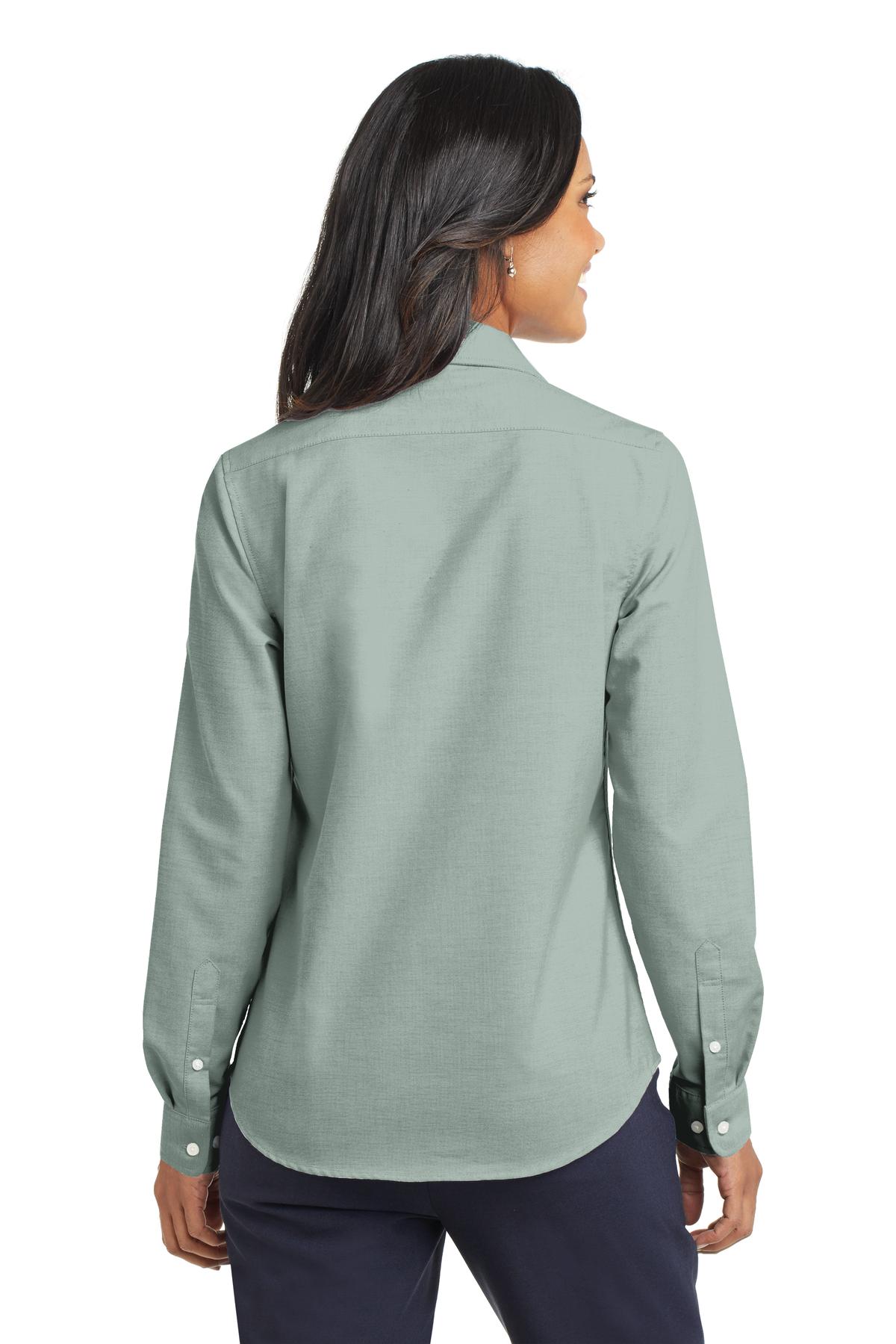 Port Authority Ladies SuperPro Oxford Shirt. L658 Womens Apparel Shirts & Tops
