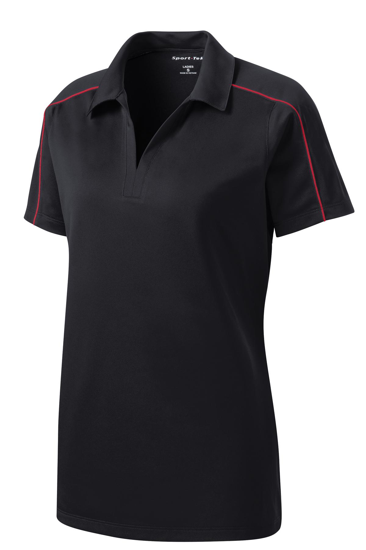 Sport-Tek Women's Micropique Sport-Wick Piped Polo LST653 Womens Apparel Shirts & Tops