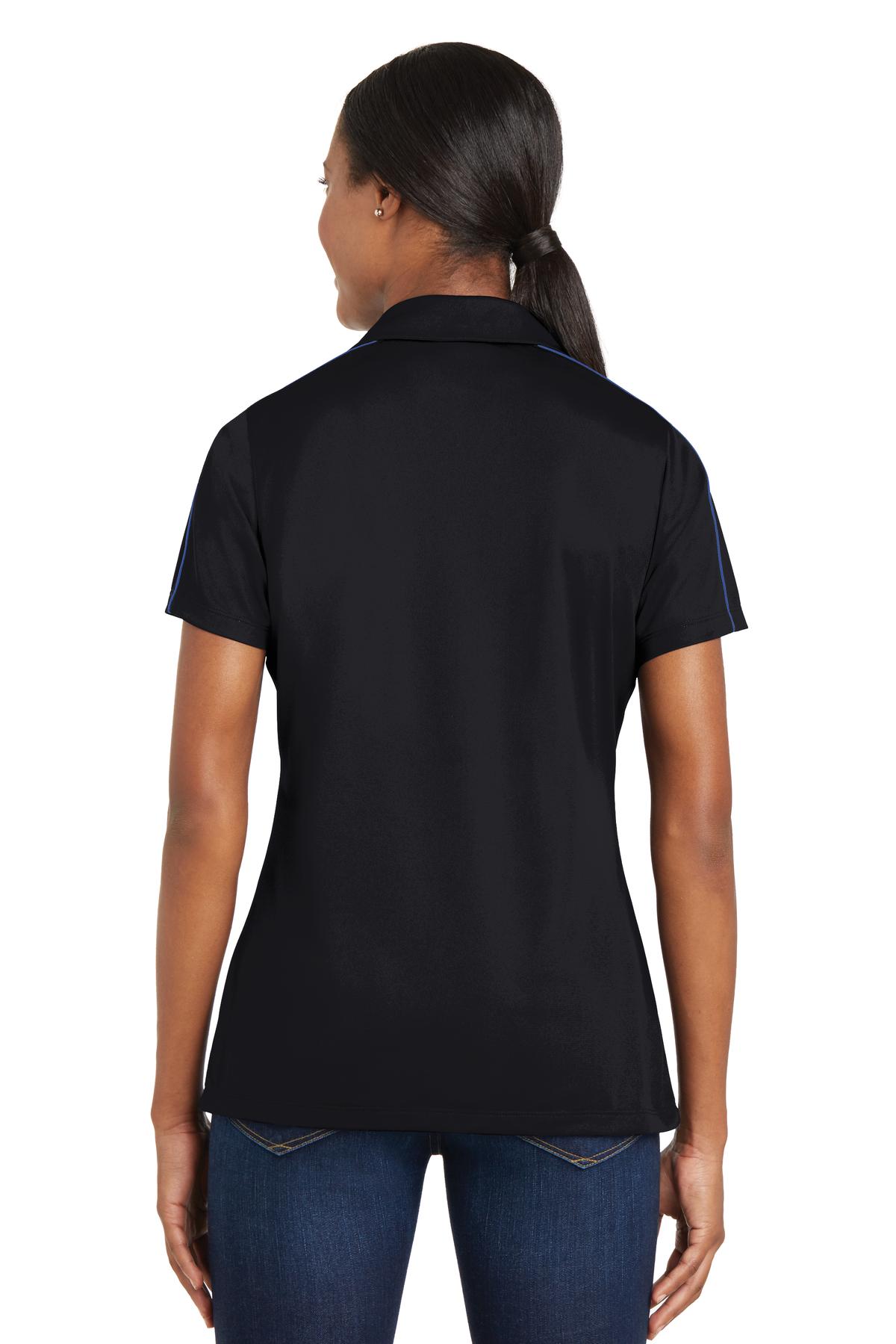 Sport-Tek Women's Micropique Sport-Wick Piped Polo LST653 Womens Apparel Shirts & Tops