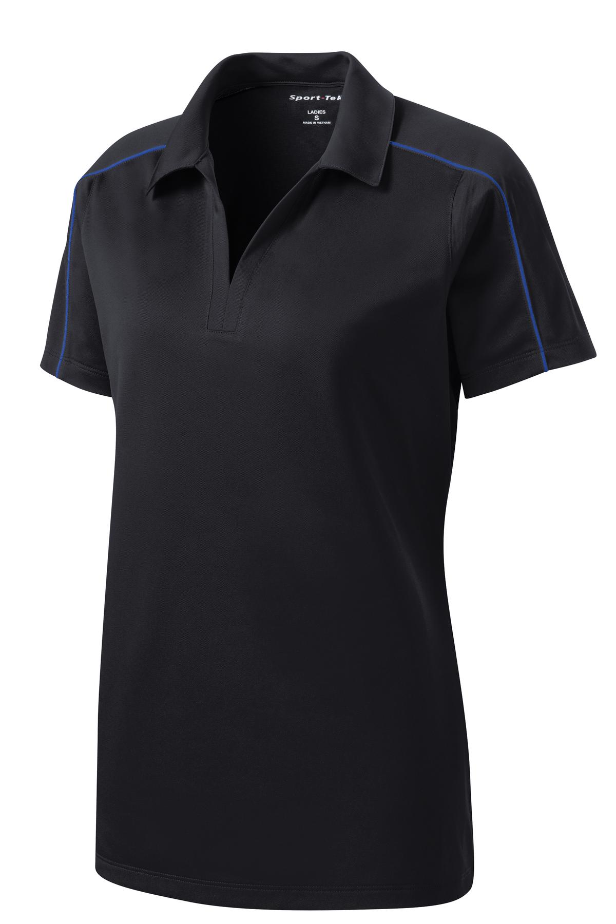 Sport-Tek Women's Micropique Sport-Wick Piped Polo LST653 Womens Apparel Shirts & Tops