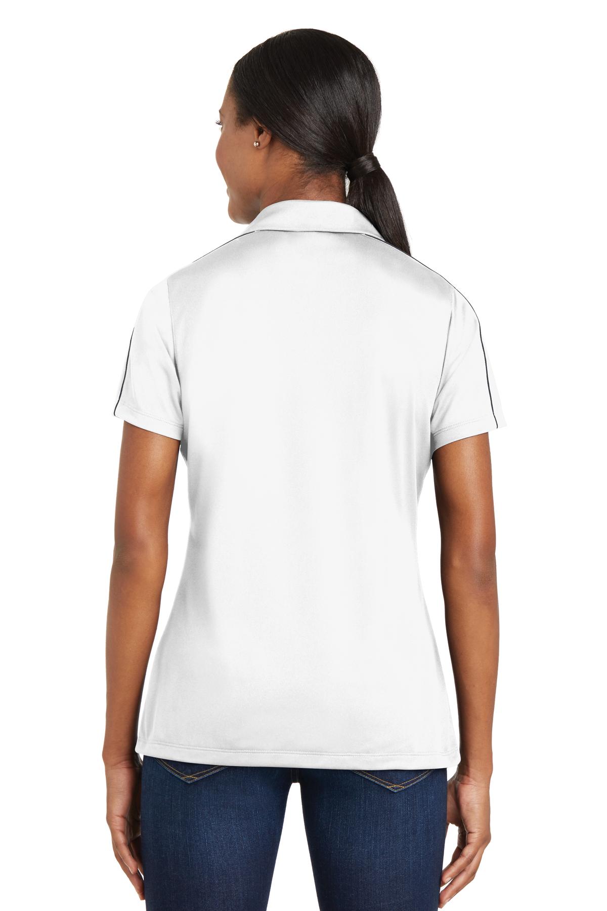 Sport-Tek Women's Micropique Sport-Wick Piped Polo LST653 Womens Apparel Shirts & Tops