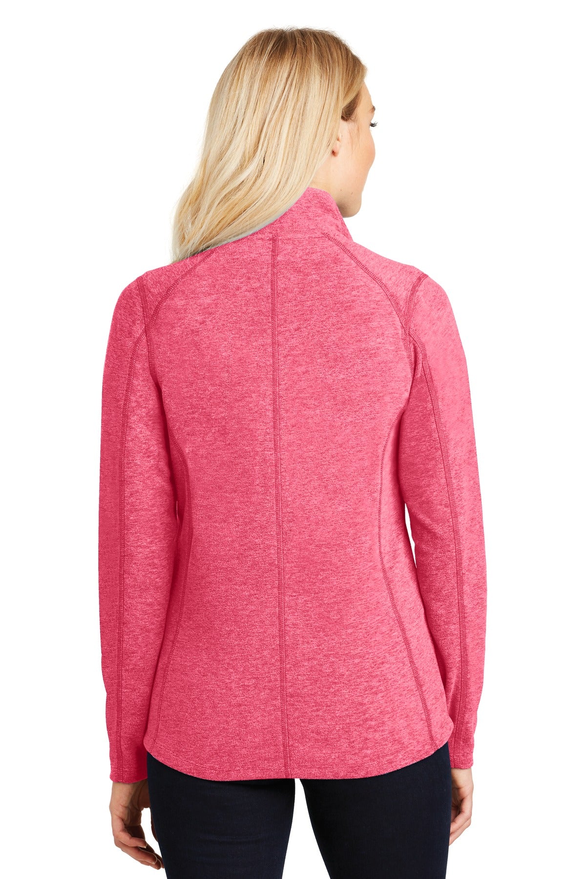 Port Authority Ladies Heather Microfleece Full-Zip Jacket. L235 Womens Apparel Jackets & Vests