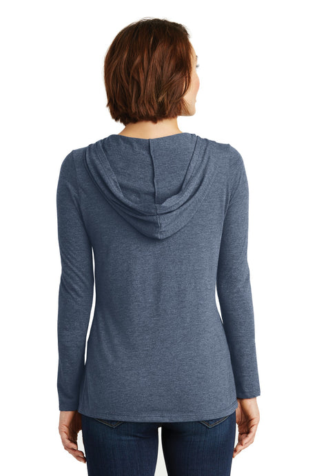 District Women's Perfect Tri Long Sleeve Hoodie. DM139L District