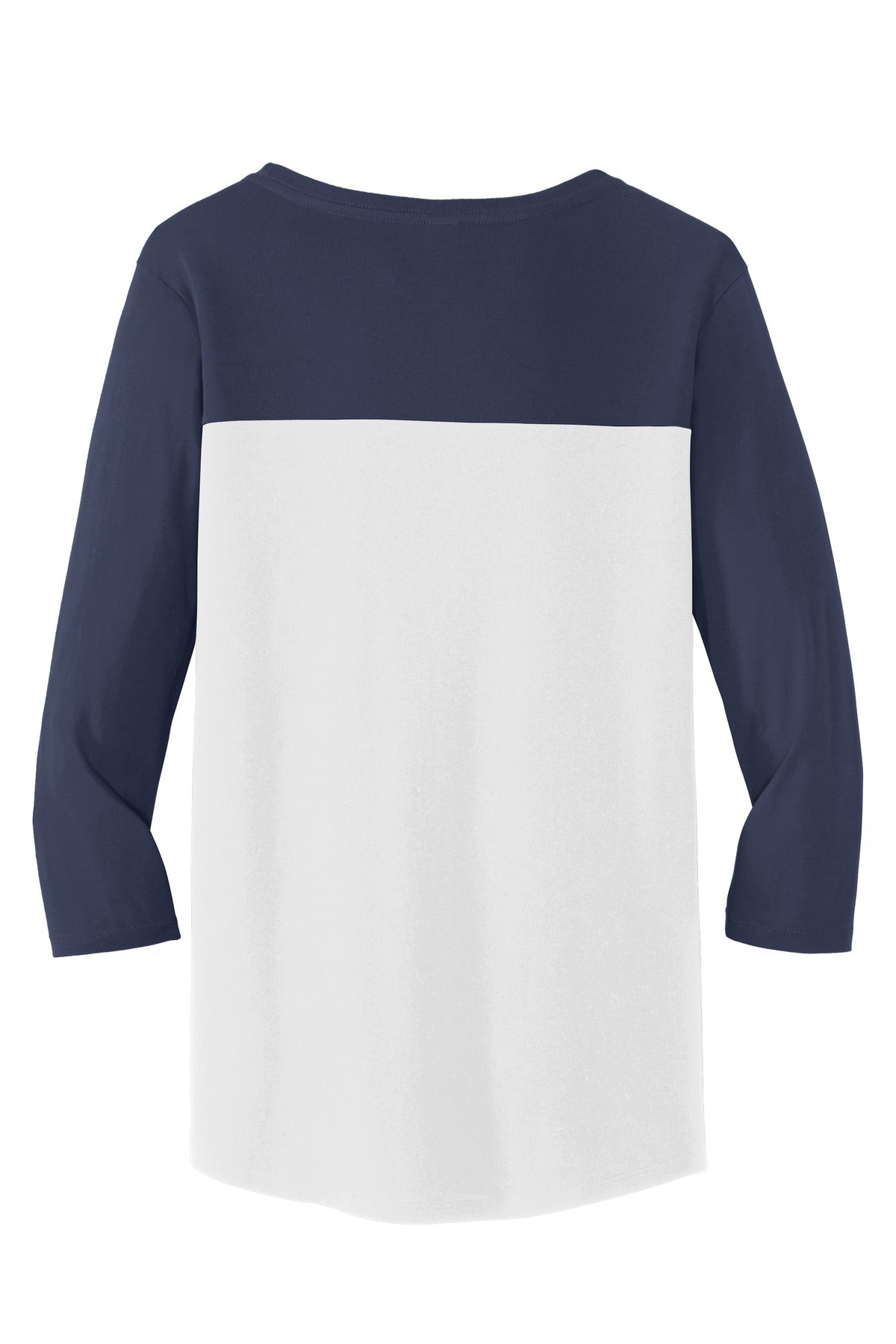 District Women's Rally 3/4-Sleeve Tee. DT2700 Womens Apparel Shirts & Tops