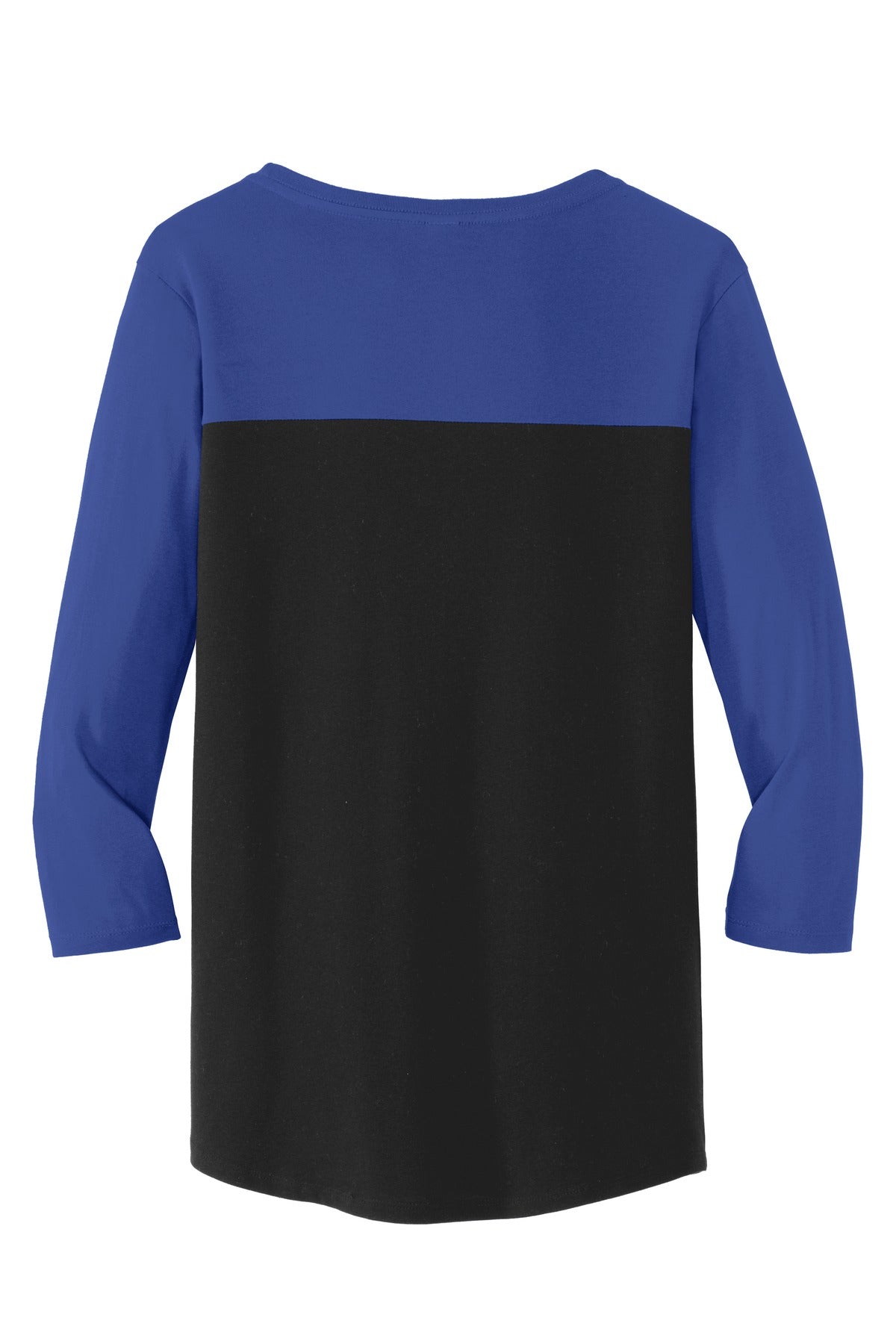 District Women's Rally 3/4-Sleeve Tee. DT2700 Womens Apparel Shirts & Tops