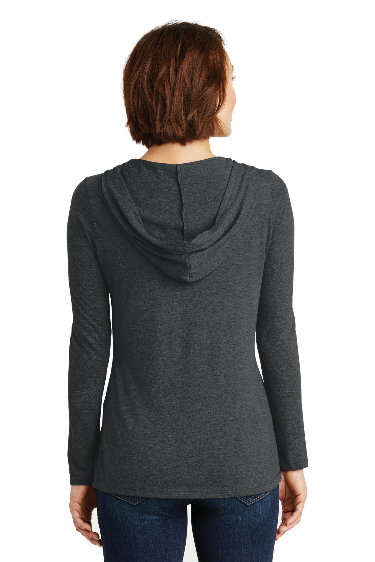District Women's Perfect Tri Long Sleeve Hoodie. DM139L District