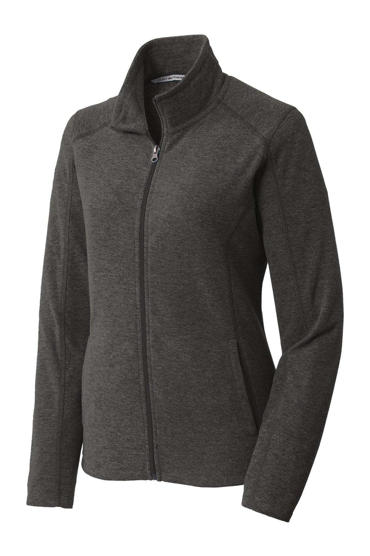 Port Authority Ladies Heather Microfleece Full-Zip Jacket. L235 Womens Apparel Jackets & Vests