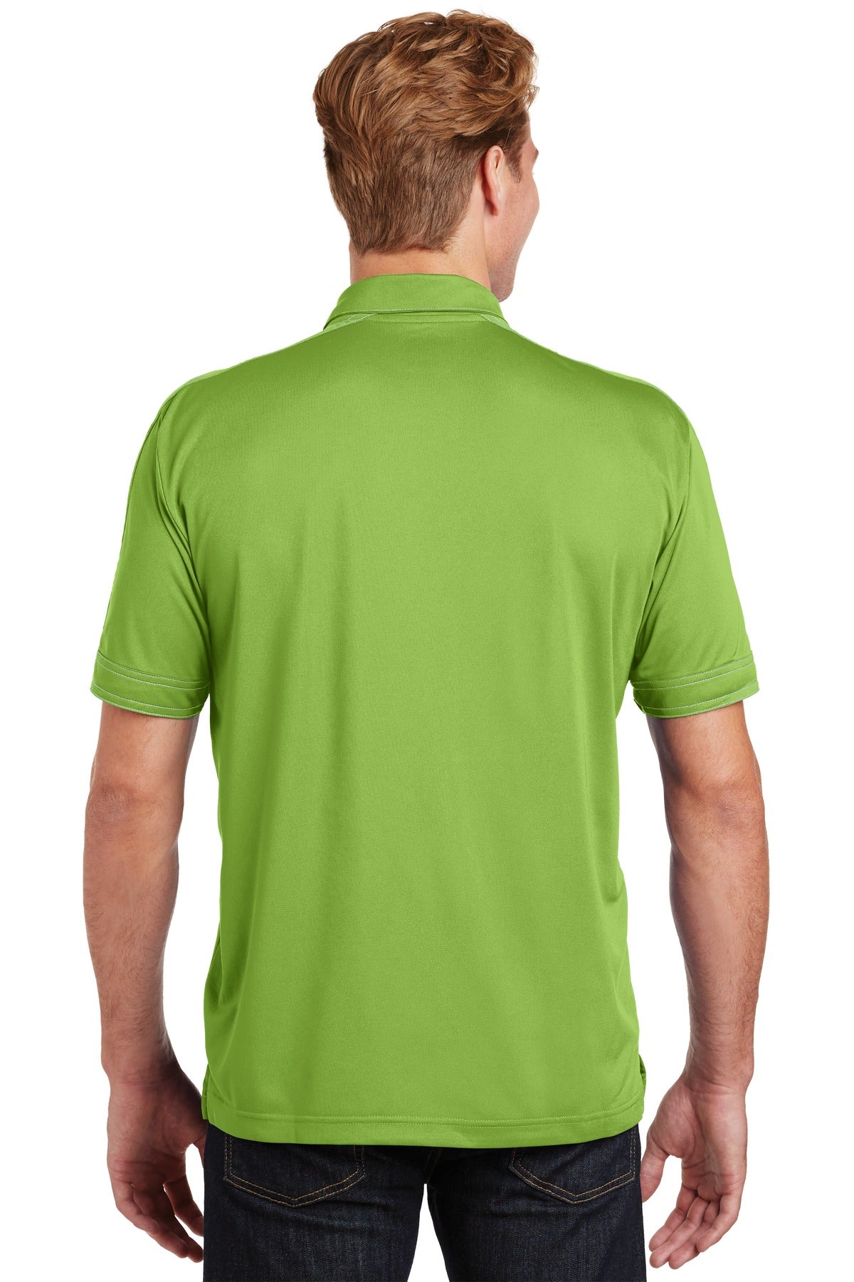 Sport-Tek Men's Contrast Stitch Micropique Sport-Wick Polo ST659 Womens Apparel Shirts & Tops