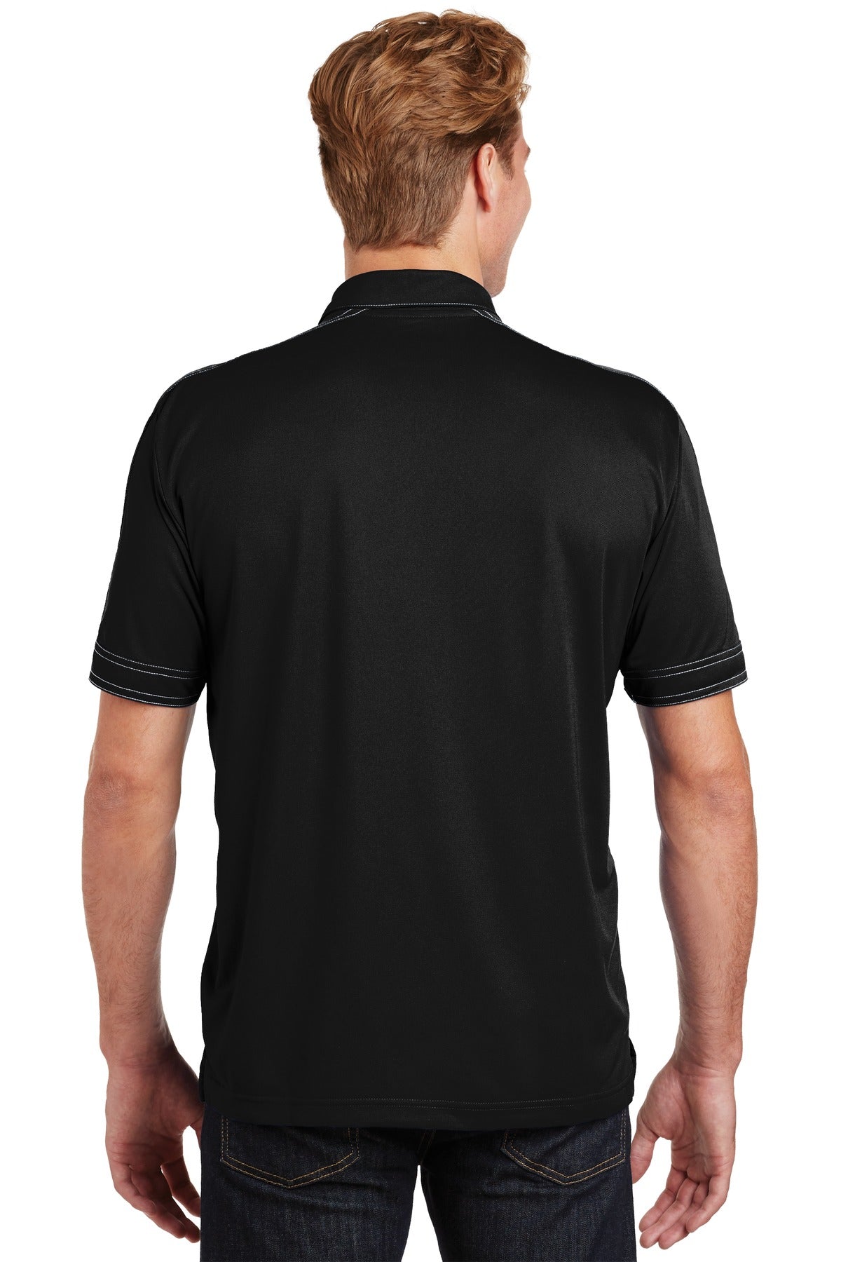 Sport-Tek Men's Contrast Stitch Micropique Sport-Wick Polo ST659 Womens Apparel Shirts & Tops