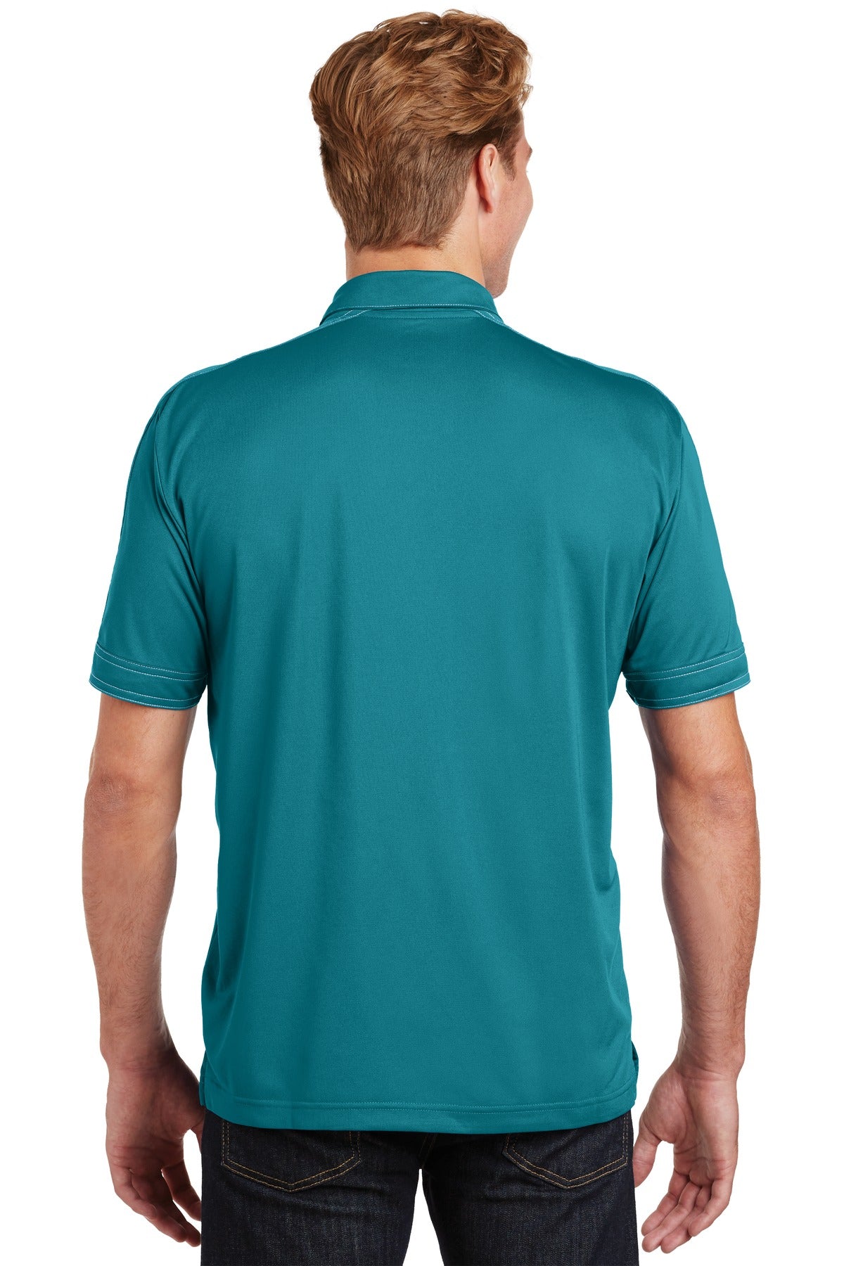 Sport-Tek Men's Contrast Stitch Micropique Sport-Wick Polo ST659 Womens Apparel Shirts & Tops
