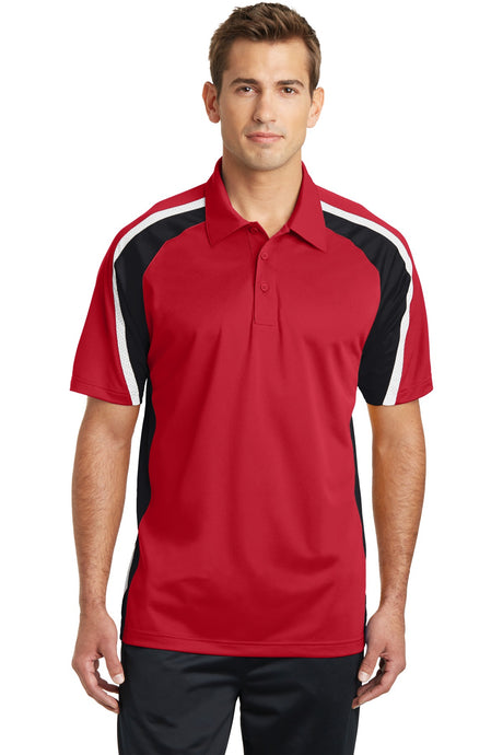 Sport-Tek Men's Tricolor Micropique Sport-Wick Polo Mens Apparel Shirts & Tops