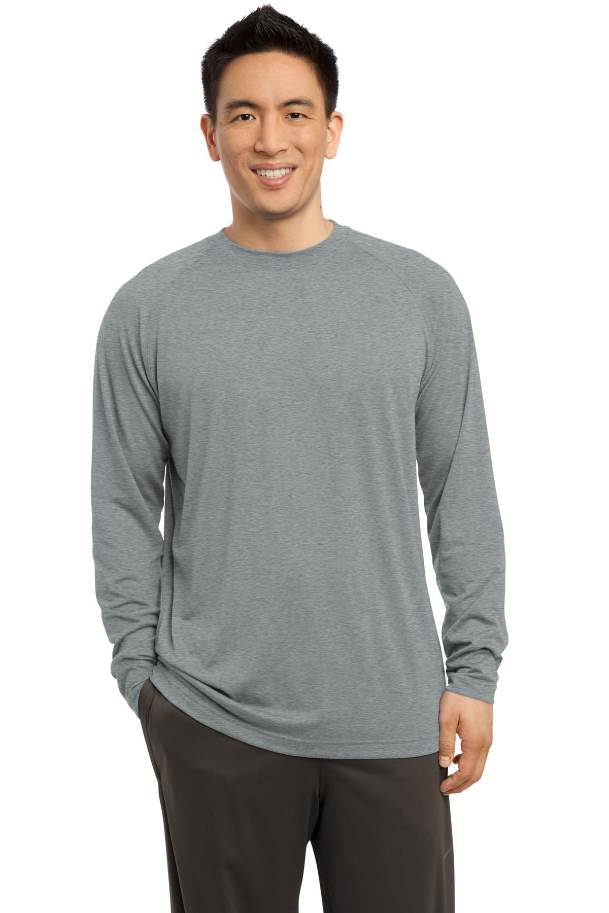 Sport-Tek Men's Long Sleeve Ultimate Performance Crew Mens Apparel Shirts & Tops