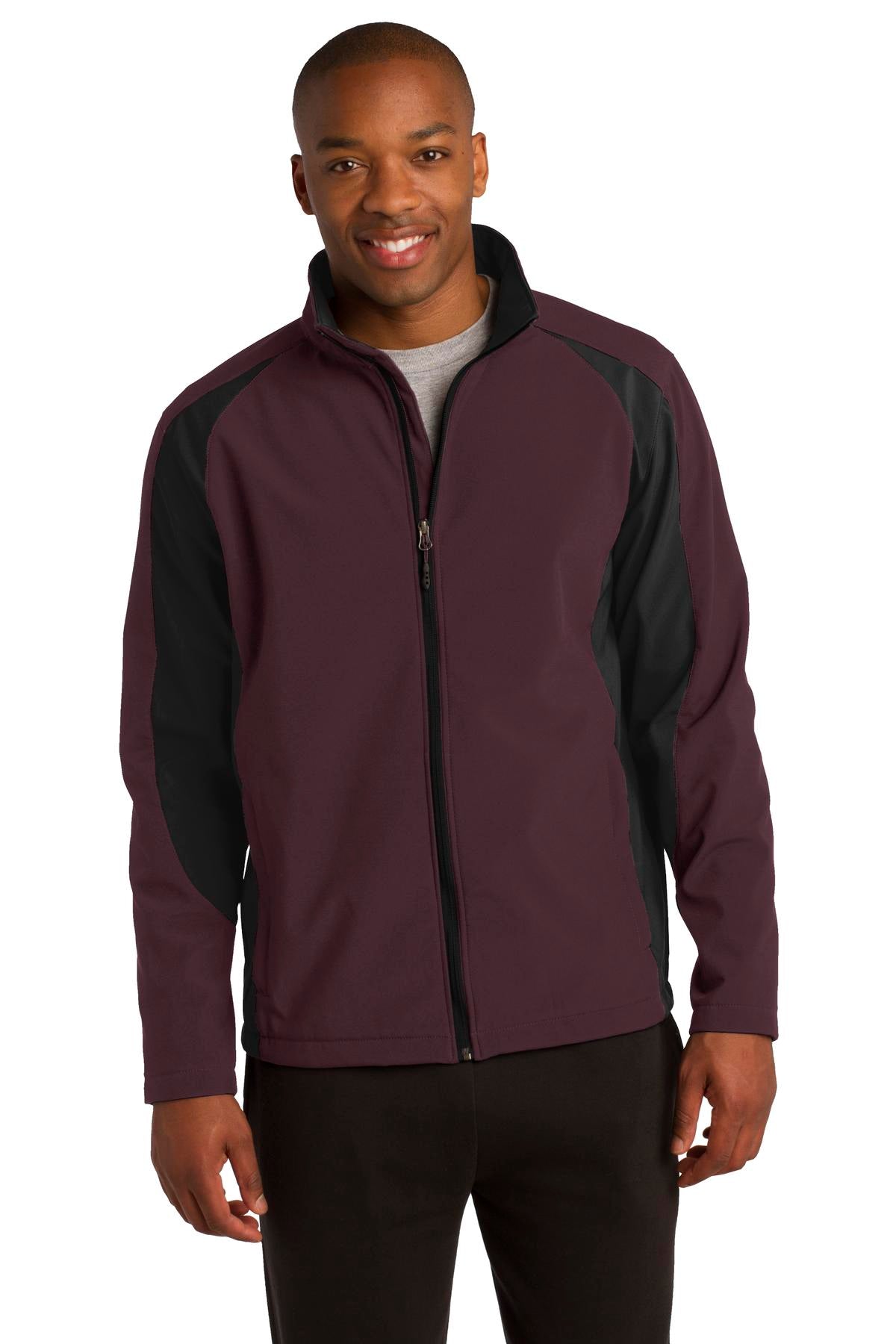 Sport-Tek Men's Colorblock Soft Shell Jacket Mens Apparel Jackets & Vests