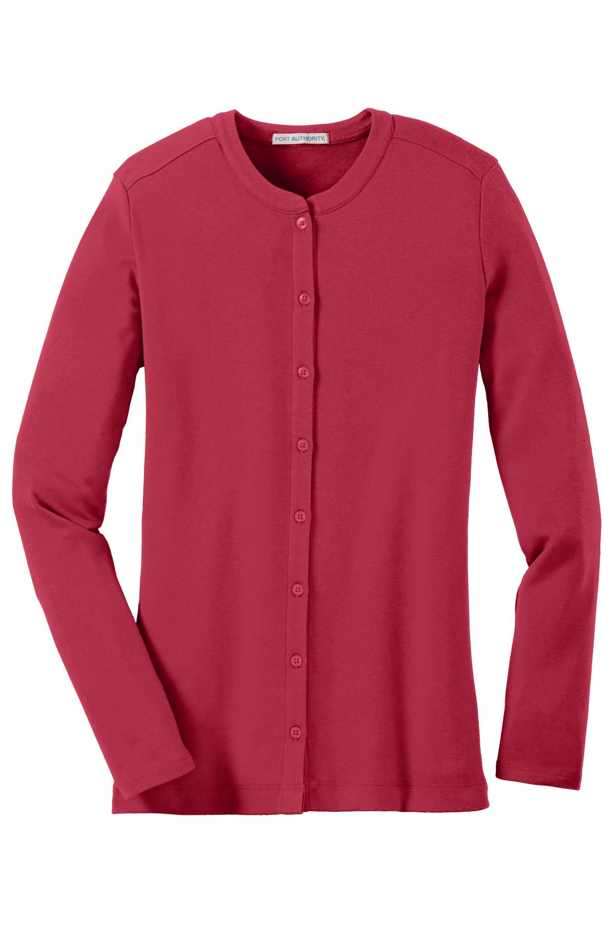 Port Authority Women's Concept Stretch Button-Front Cardigan. LM1008 Womens Apparel Sweatshirts & Fleece