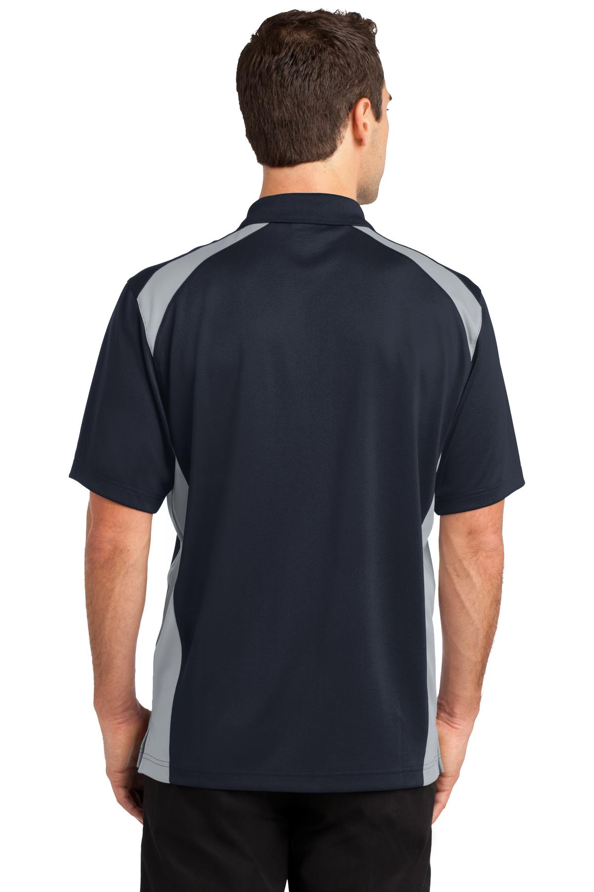 CornerStone Men's Select Snag-Proof Two Way Colorblock Pocket Polo. CS416 Mens Apparel Shirts & Tops