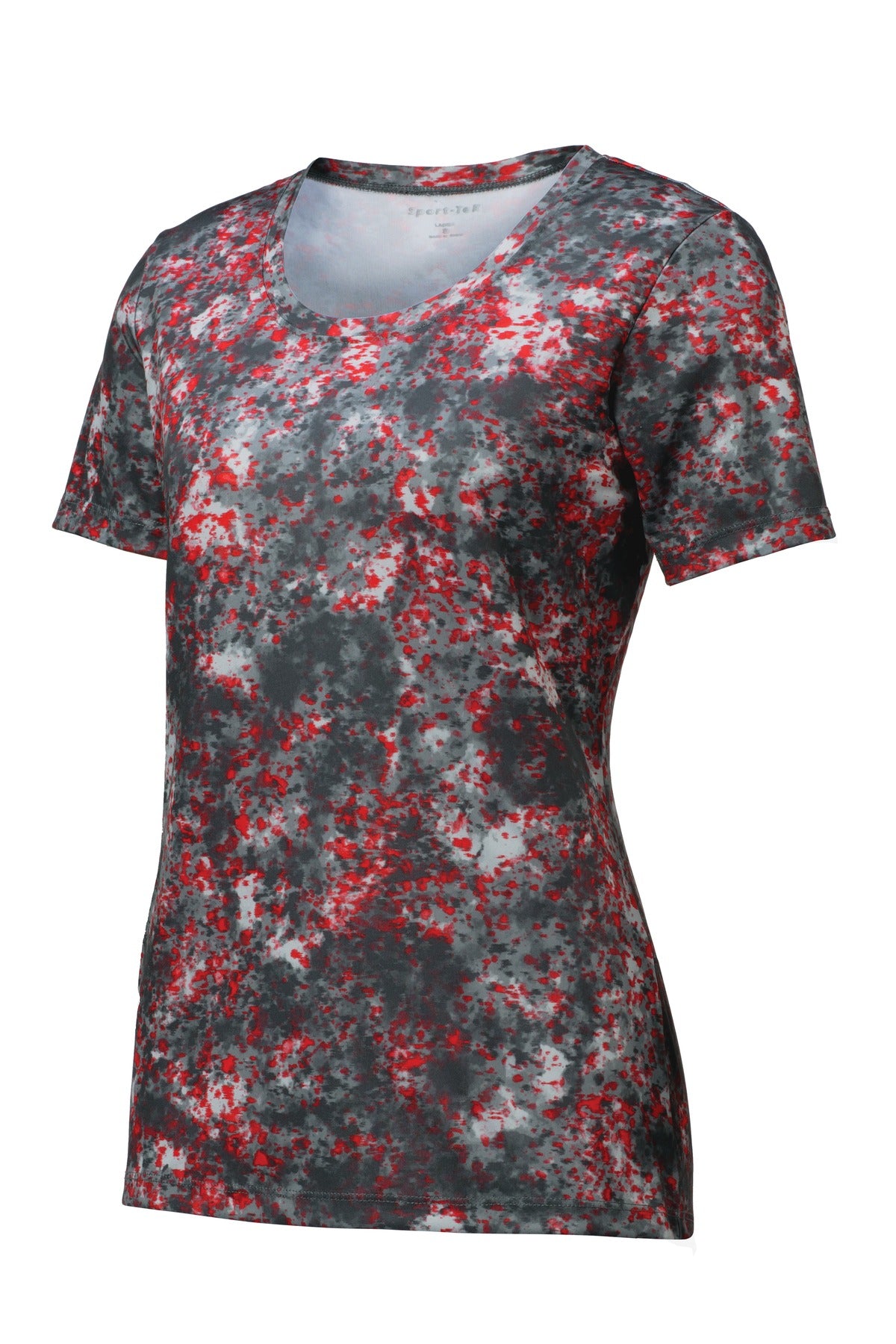 Sport-Tek Ladies Mineral Freeze Scoop Neck Tee. LST330 Womens Apparel Shirts & Tops