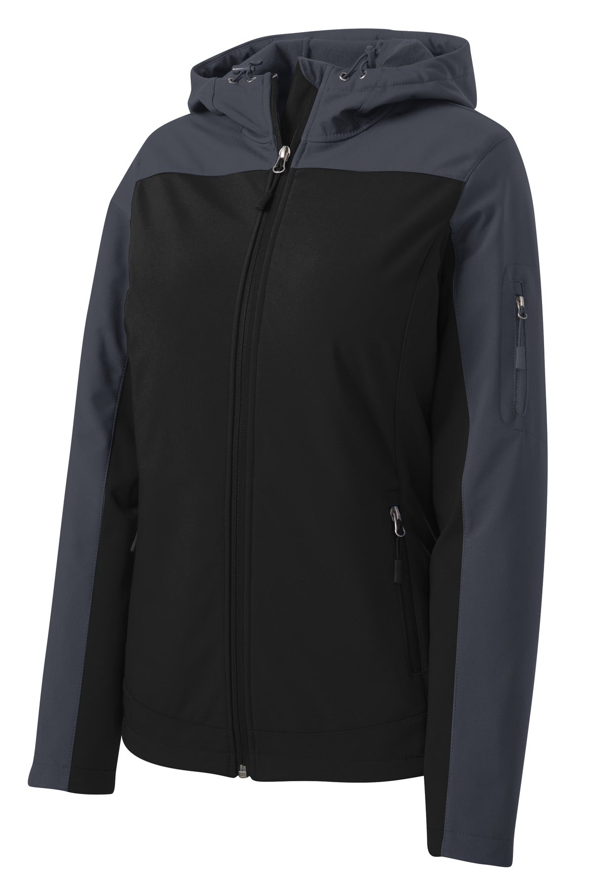 Port Authority Ladies Hooded Core Soft Shell Jacket. L335 Womens Apparel Jackets & Vests