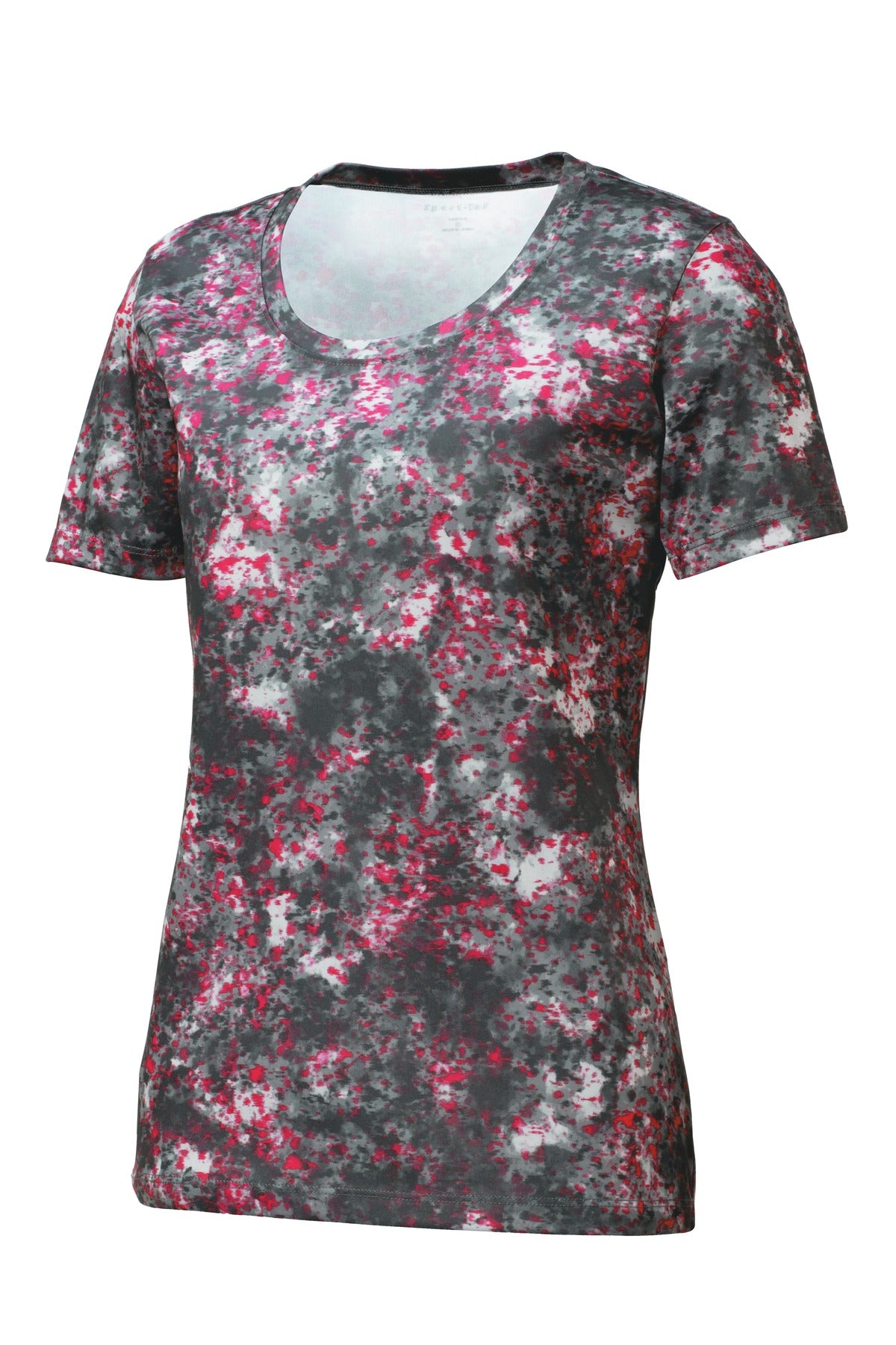 Sport-Tek Ladies Mineral Freeze Scoop Neck Tee. LST330 Womens Apparel Shirts & Tops