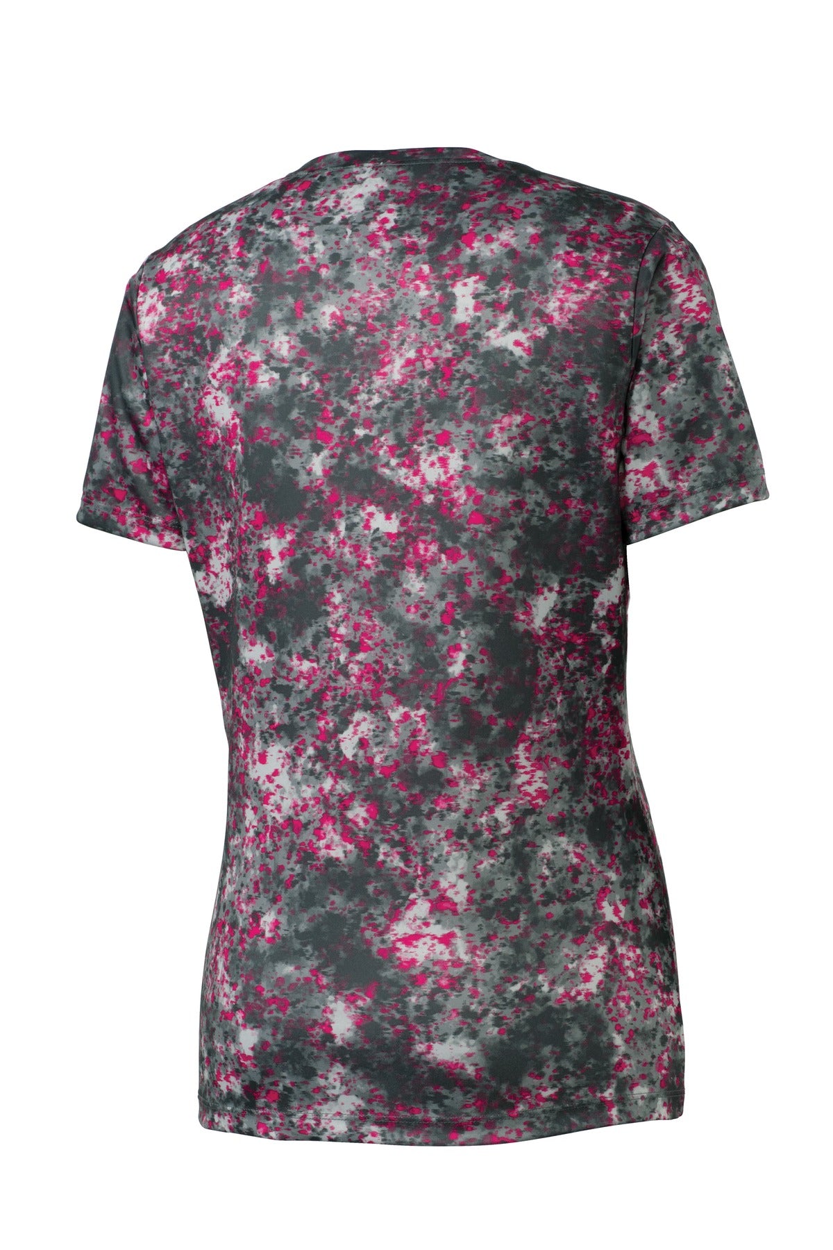 Sport-Tek Ladies Mineral Freeze Scoop Neck Tee. LST330 Womens Apparel Shirts & Tops