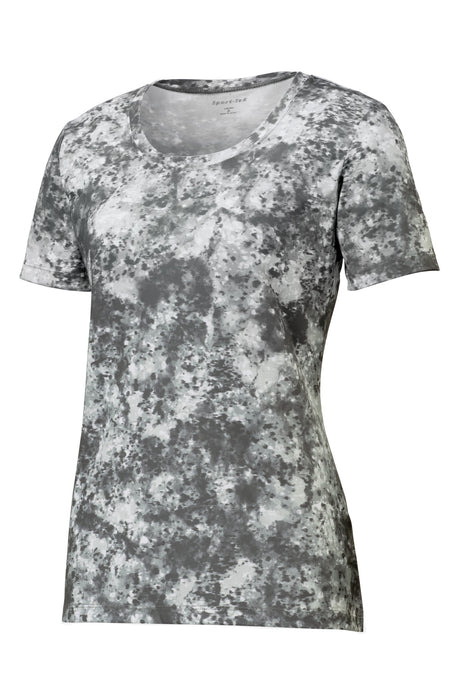 Sport-Tek Ladies Mineral Freeze Scoop Neck Tee. LST330 Womens Apparel Shirts & Tops