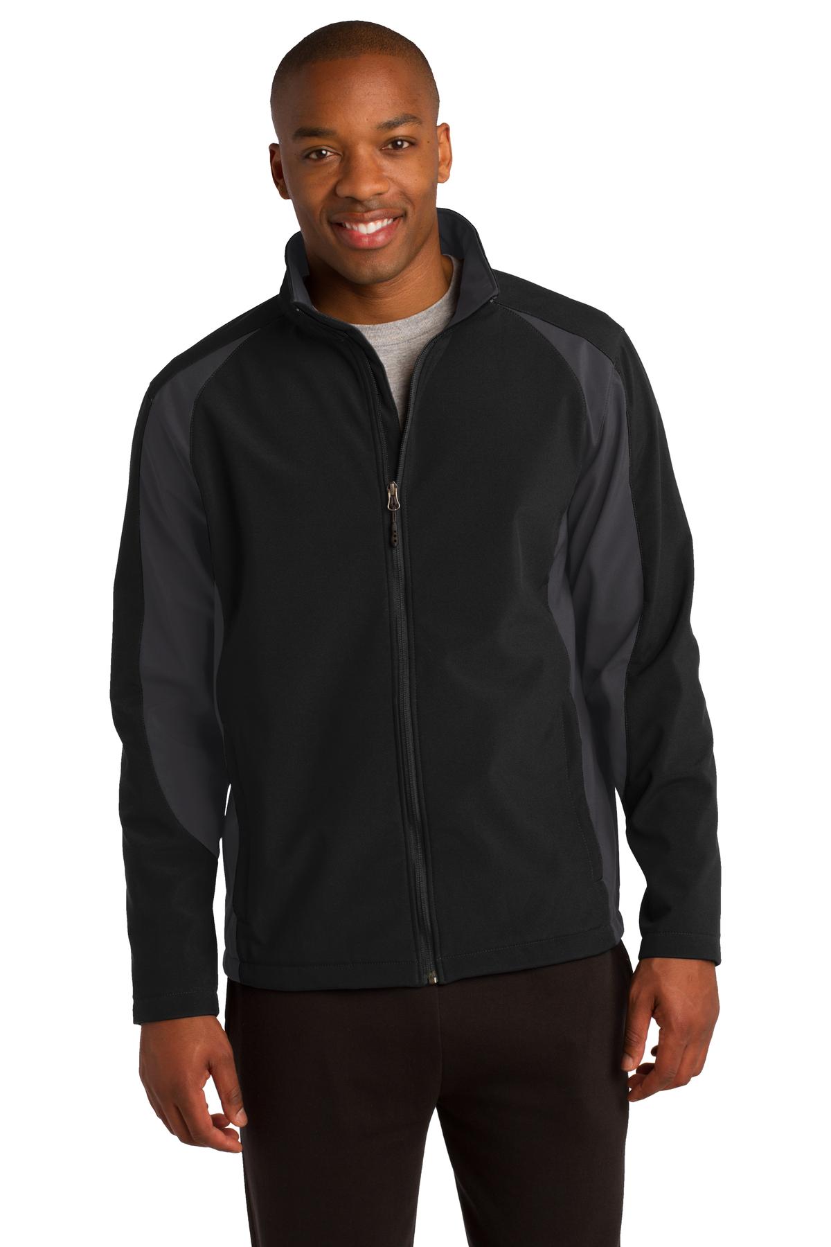 Sport-Tek Men's Colorblock Soft Shell Jacket Mens Apparel Jackets & Vests