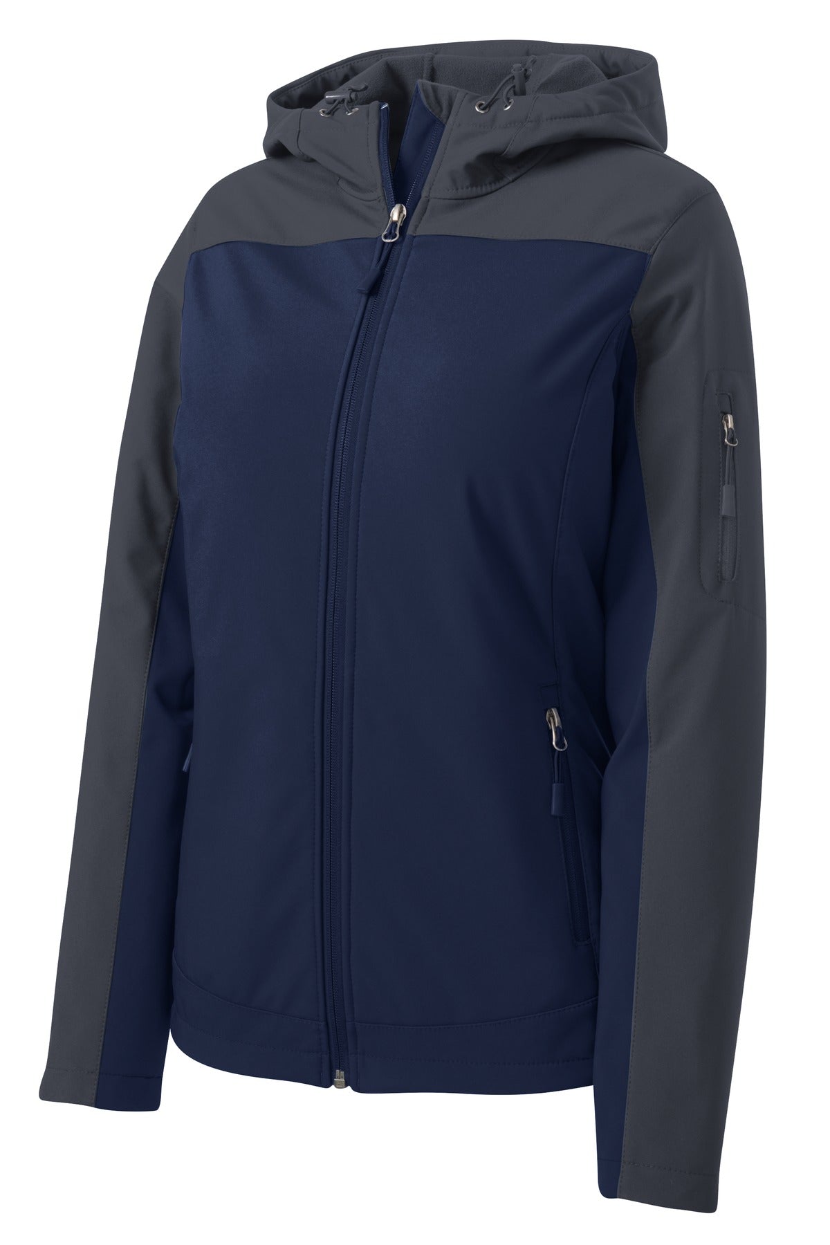 Port Authority Ladies Hooded Core Soft Shell Jacket. L335 Womens Apparel Jackets & Vests
