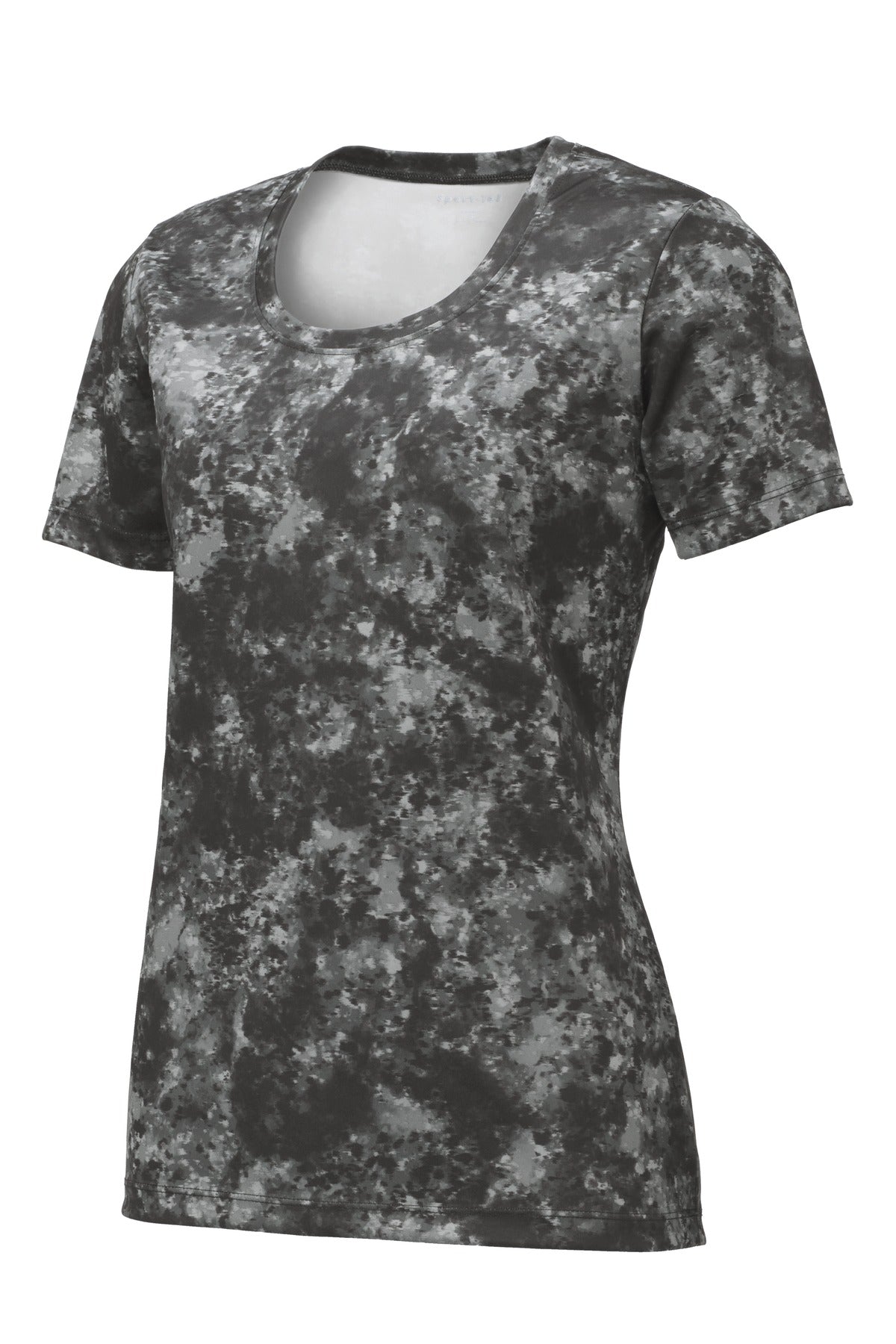 Sport-Tek Ladies Mineral Freeze Scoop Neck Tee. LST330 Womens Apparel Shirts & Tops