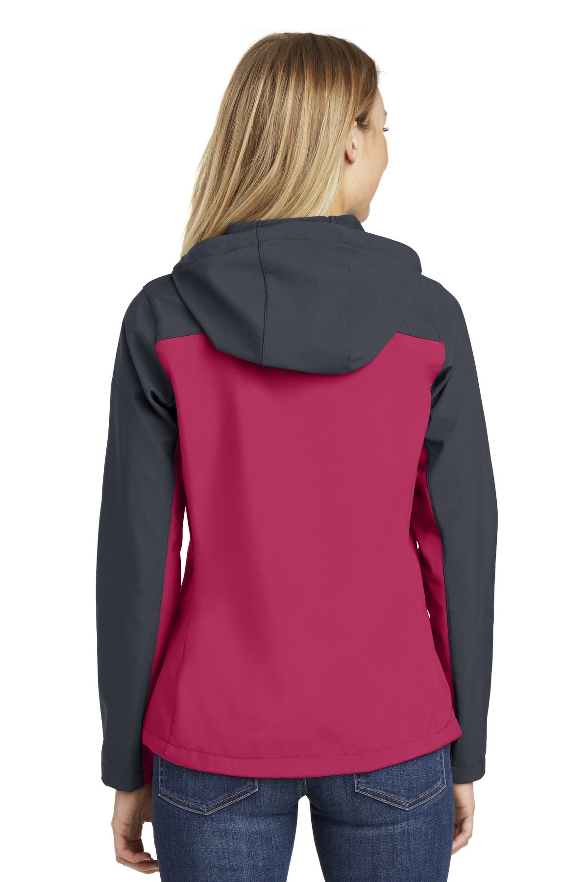 Port Authority Ladies Hooded Core Soft Shell Jacket. L335 Womens Apparel Jackets & Vests