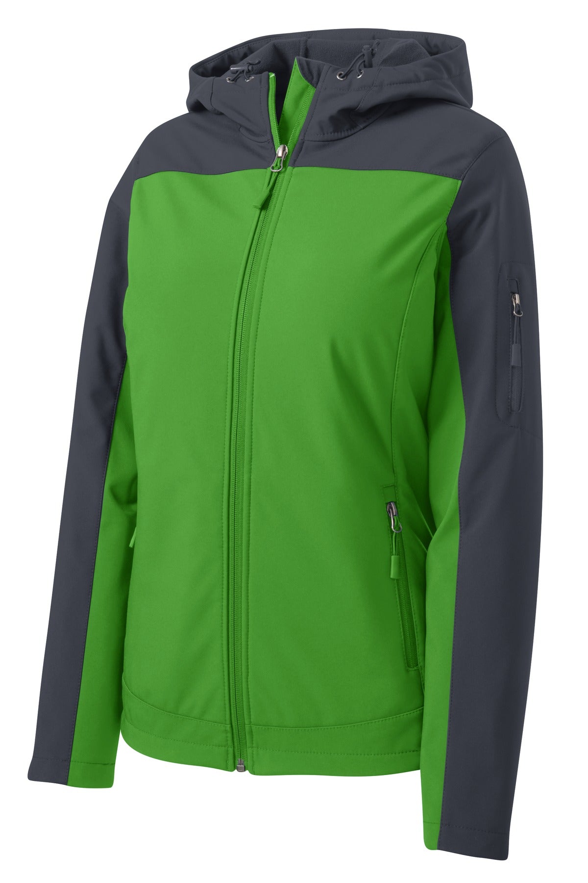 Port Authority Ladies Hooded Core Soft Shell Jacket. L335 Womens Apparel Jackets & Vests