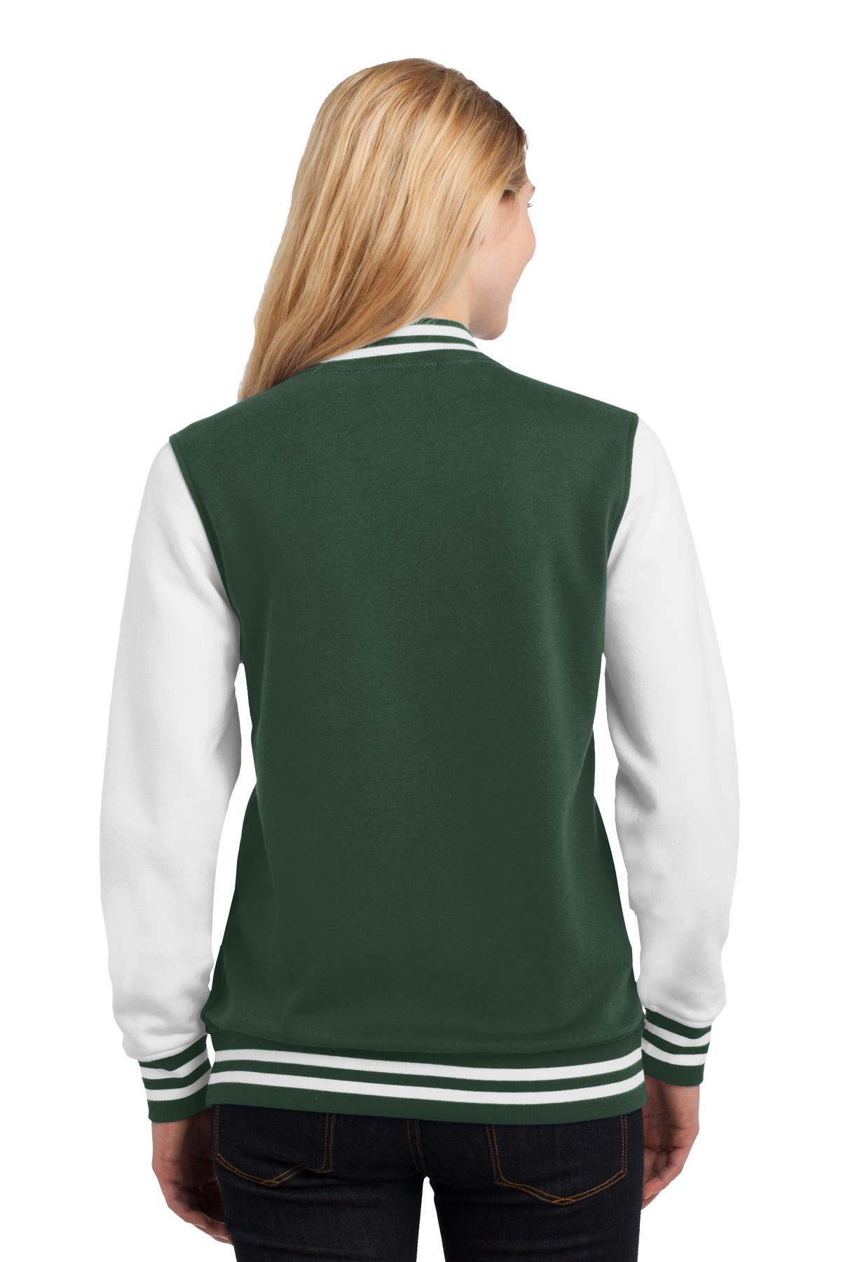 Sport-Tek Women's Fleece Letterman Jacket Womens Apparel Jackets & Vests