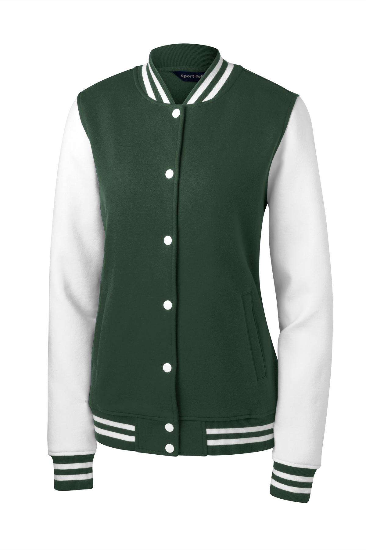 Sport-Tek Women's Fleece Letterman Jacket Womens Apparel Jackets & Vests