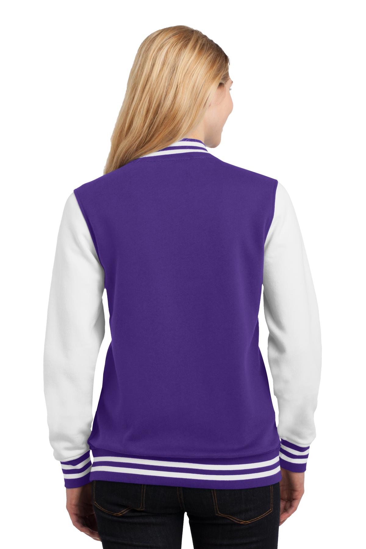 Sport-Tek Women's Fleece Letterman Jacket Womens Apparel Jackets & Vests