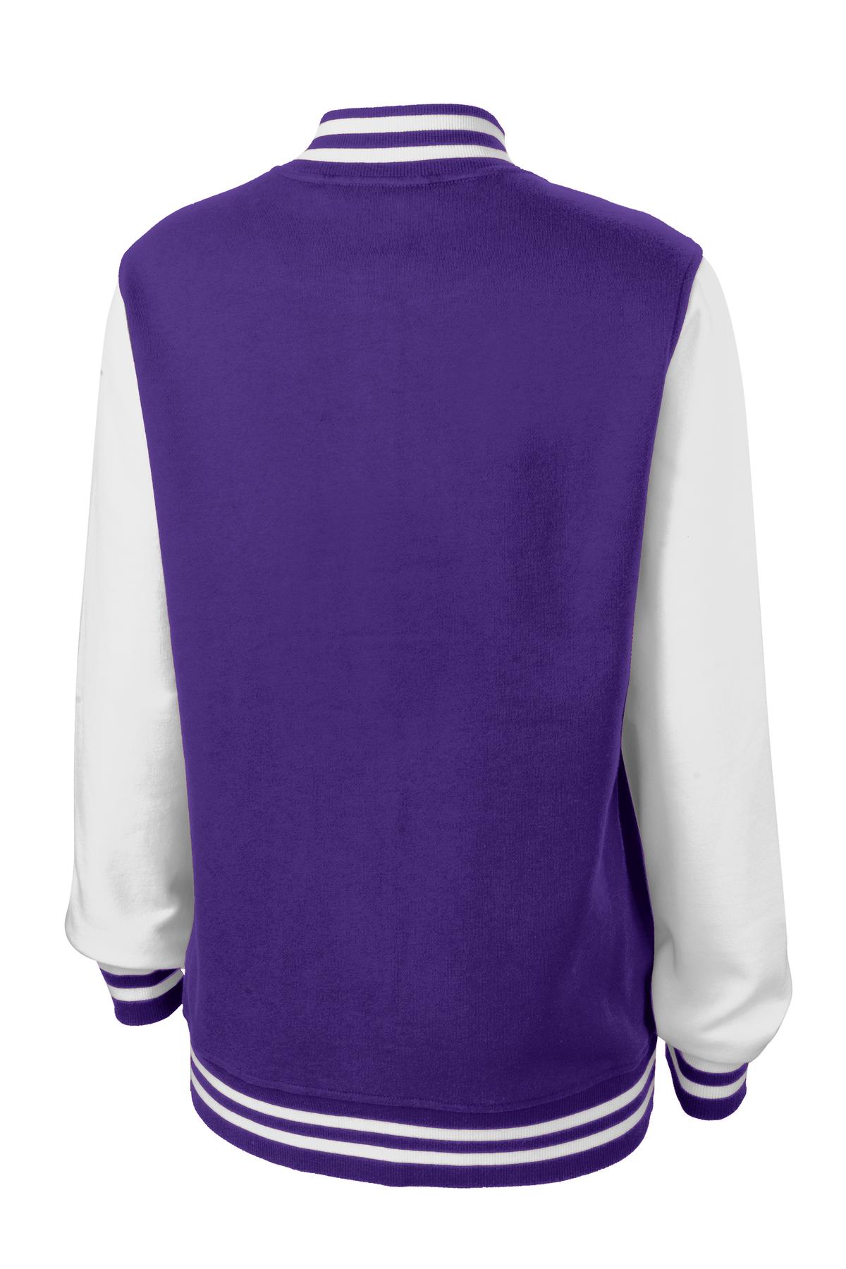 Sport-Tek Women's Fleece Letterman Jacket Womens Apparel Jackets & Vests