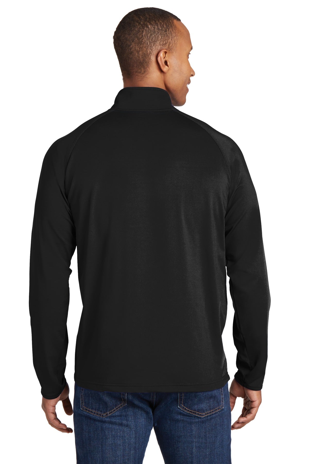 Sport-Tek Men's Tall Sport-Wick Stretch 1/2-Zip Pullover Mens Apparel Sweatshirts & Fleece