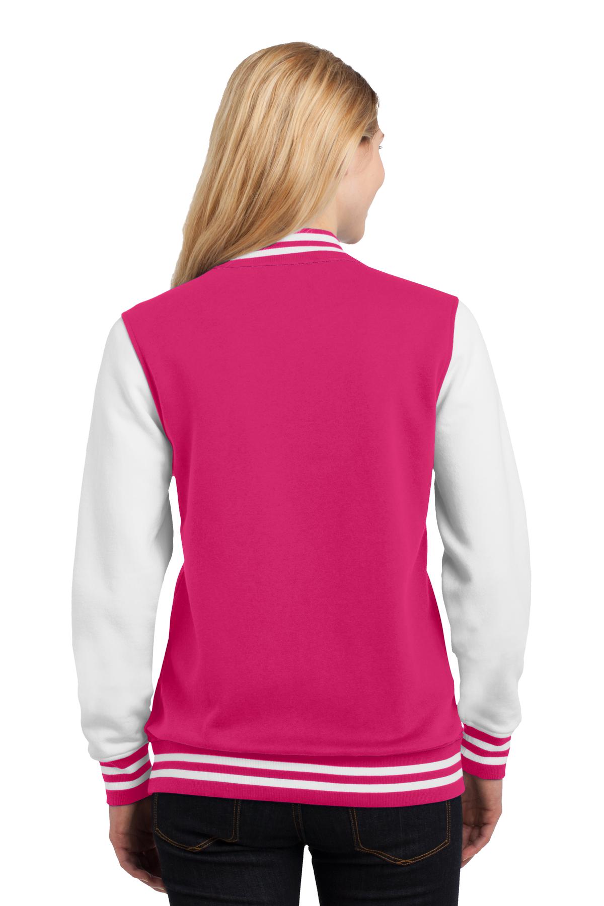 Sport-Tek Women's Fleece Letterman Jacket Womens Apparel Jackets & Vests