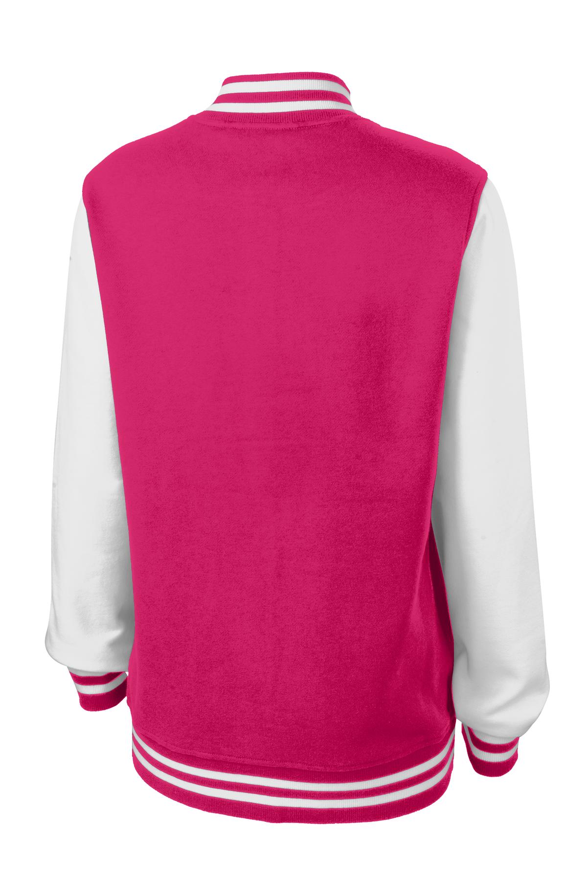 Sport-Tek Women's Fleece Letterman Jacket Womens Apparel Jackets & Vests
