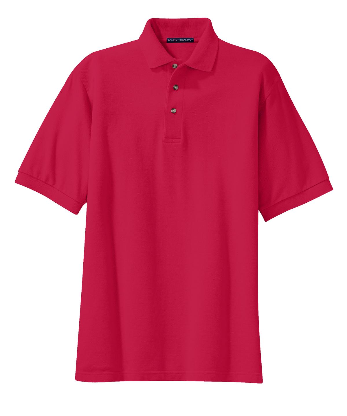 Port Authority Men's Tall Heavyweight Cotton Pique Polo. TLK420 Mens Apparel Shirts & Tops