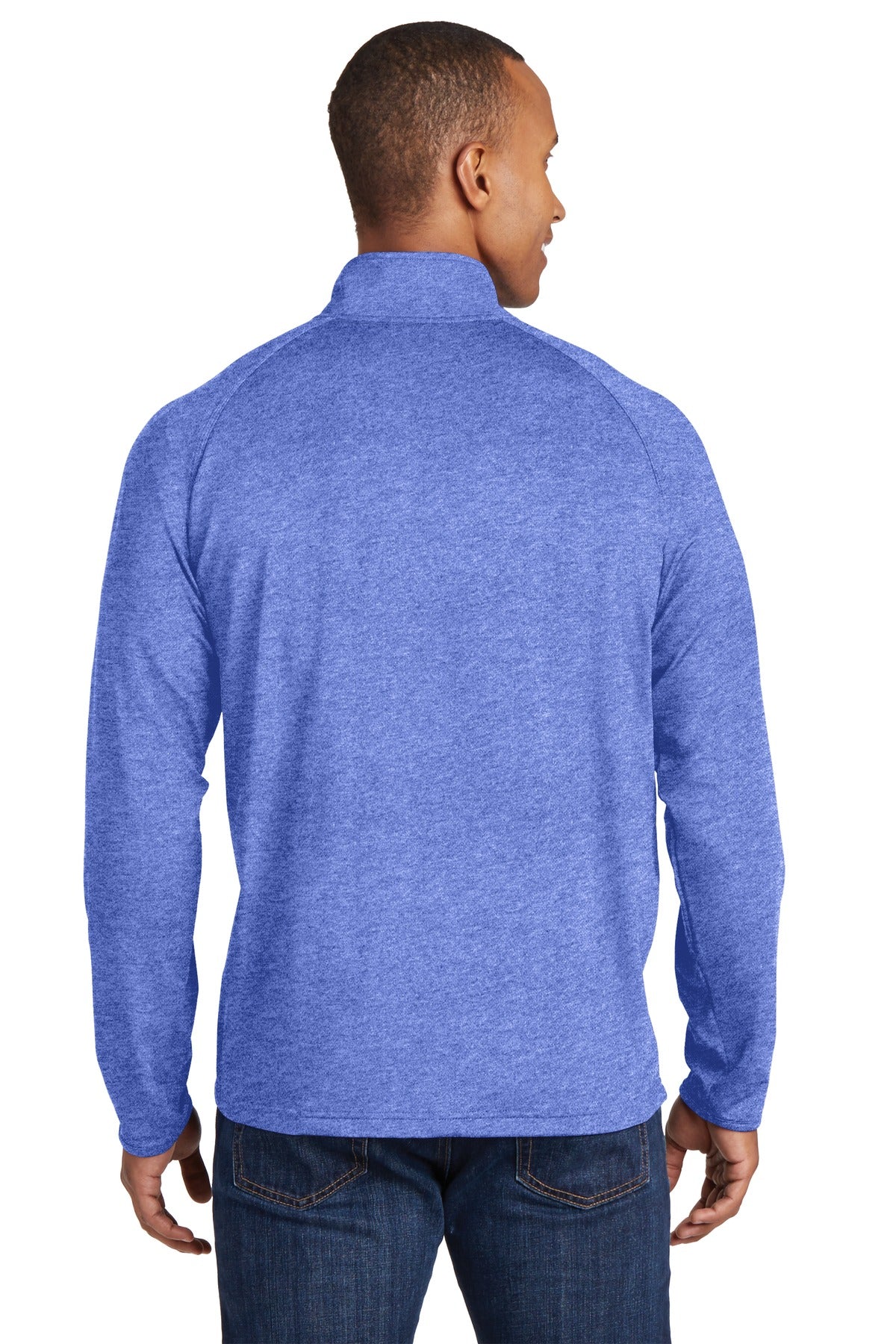 Sport-Tek Men's Tall Sport-Wick Stretch 1/2-Zip Pullover Mens Apparel Sweatshirts & Fleece