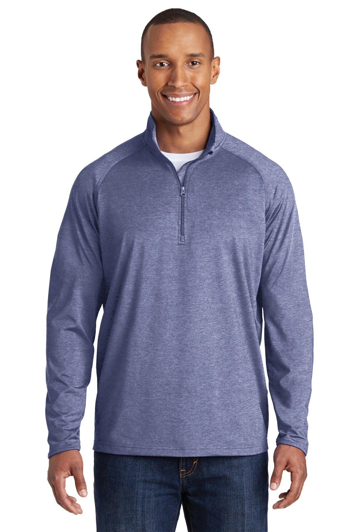 Sport-Tek Men's Tall Sport-Wick Stretch 1/2-Zip Pullover Mens Apparel Sweatshirts & Fleece
