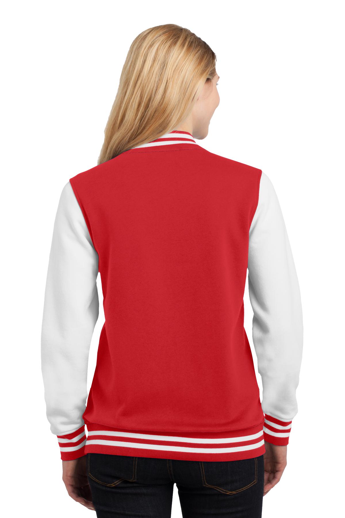 Sport-Tek Women's Fleece Letterman Jacket Womens Apparel Jackets & Vests