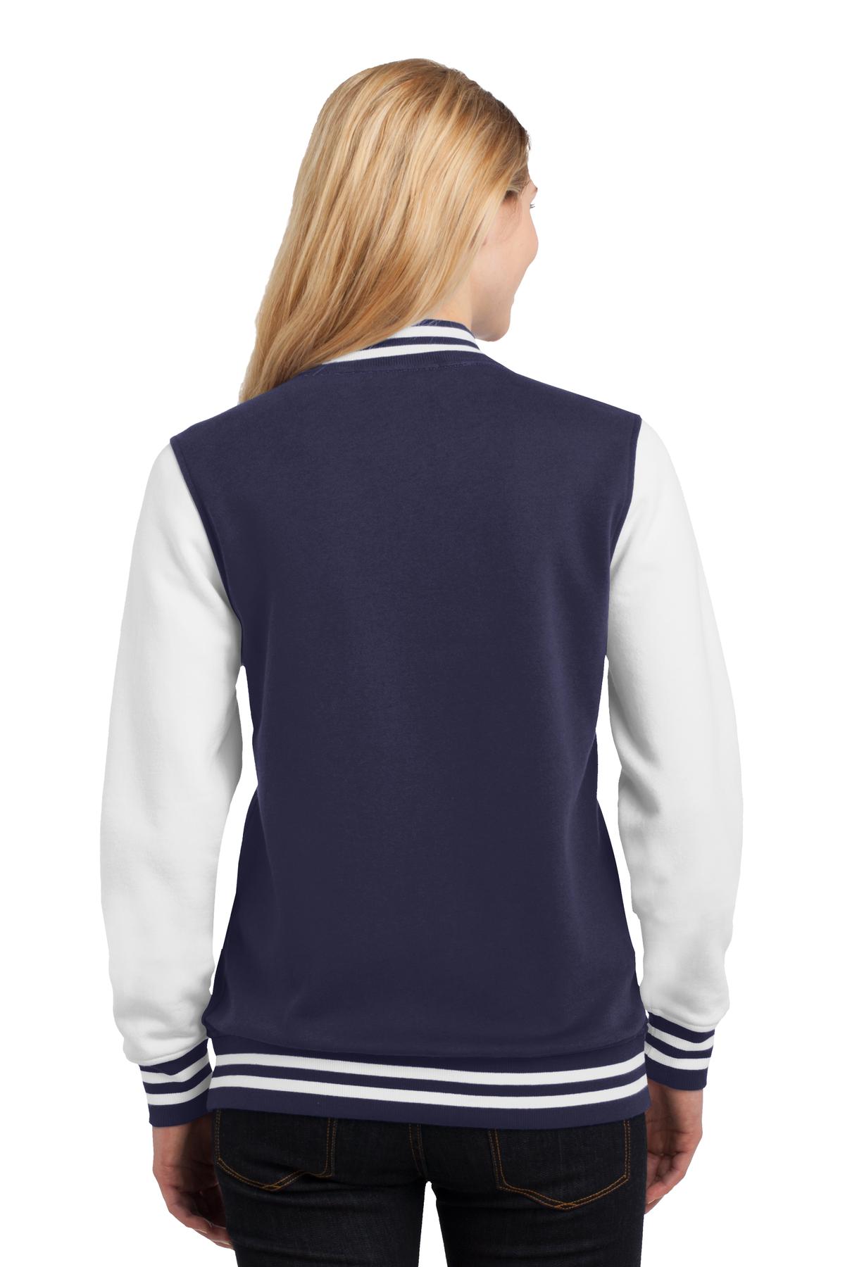 Sport-Tek Women's Fleece Letterman Jacket Womens Apparel Jackets & Vests