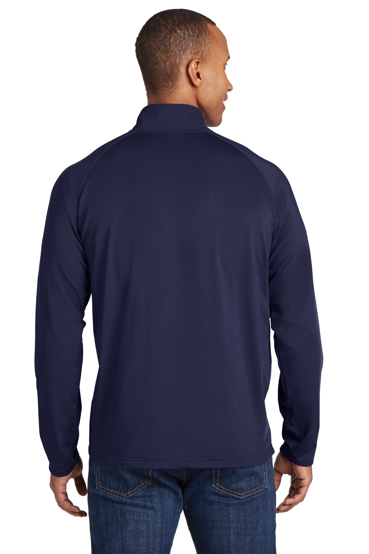 Sport-Tek Men's Tall Sport-Wick Stretch 1/2-Zip Pullover Mens Apparel Sweatshirts & Fleece
