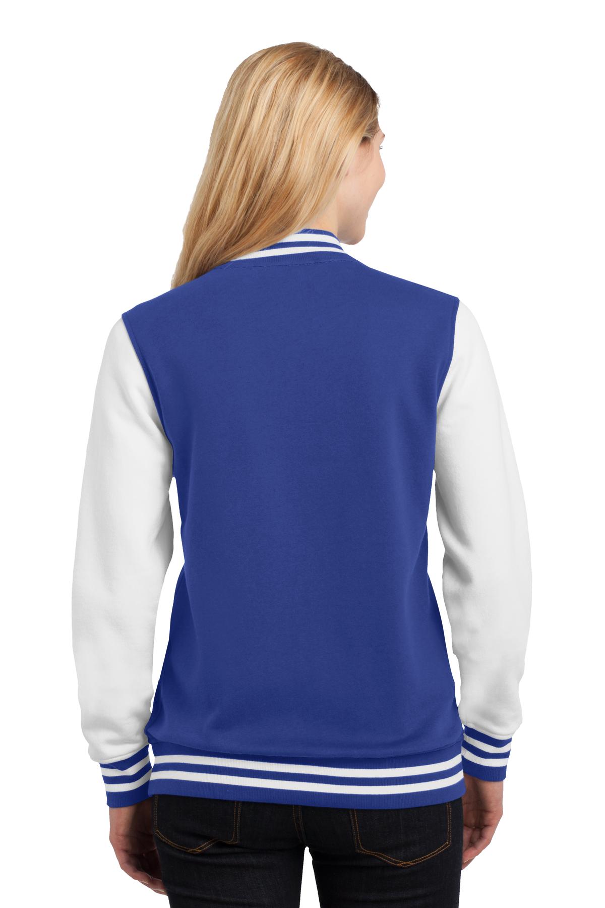 Sport-Tek Women's Fleece Letterman Jacket Womens Apparel Jackets & Vests
