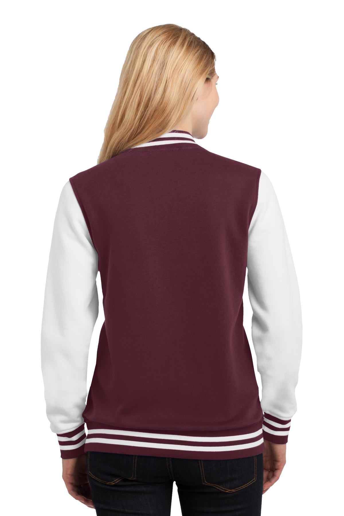 Sport-Tek Women's Fleece Letterman Jacket Womens Apparel Jackets & Vests