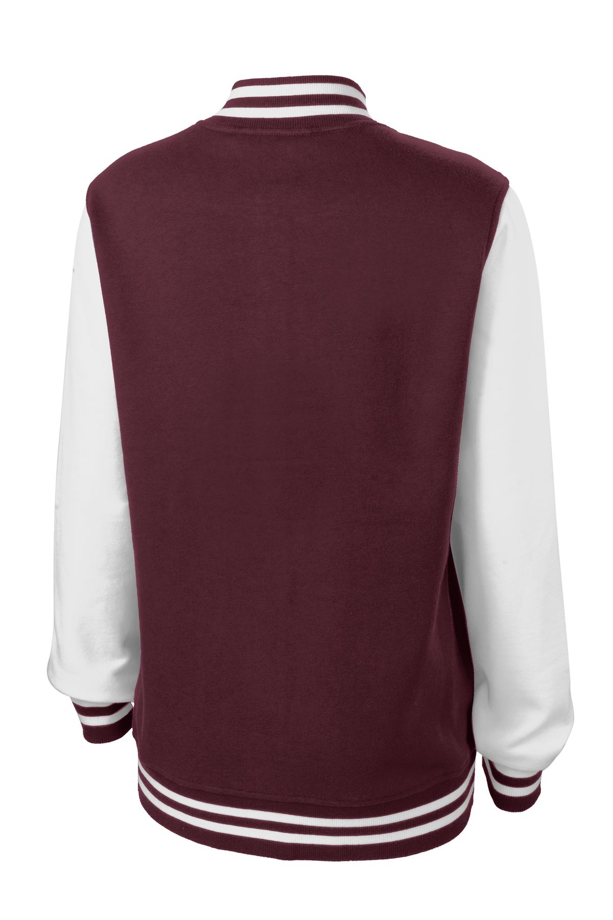 Sport-Tek Women's Fleece Letterman Jacket Womens Apparel Jackets & Vests