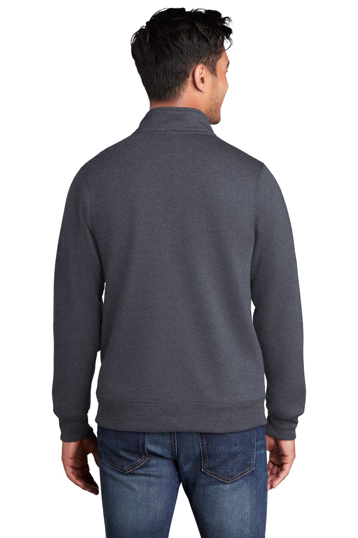 Port & Company - Men's Core Fleece Cadet Full-Zip Sweatshirt Mens Apparel Sweatshirts & Fleece