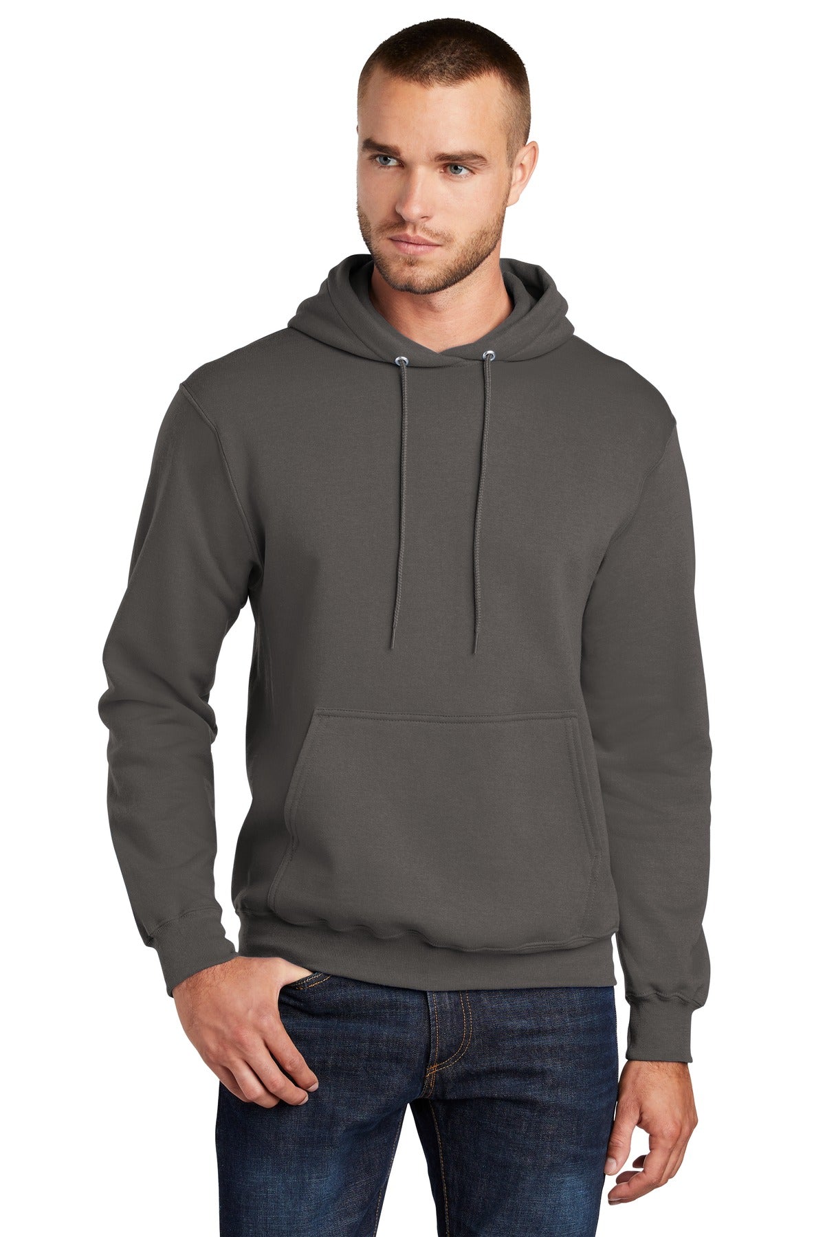 Port & Company - Men's Tall Core Fleece Pullover Hooded Sweatshirt Mens Apparel Sweatshirts & Fleece