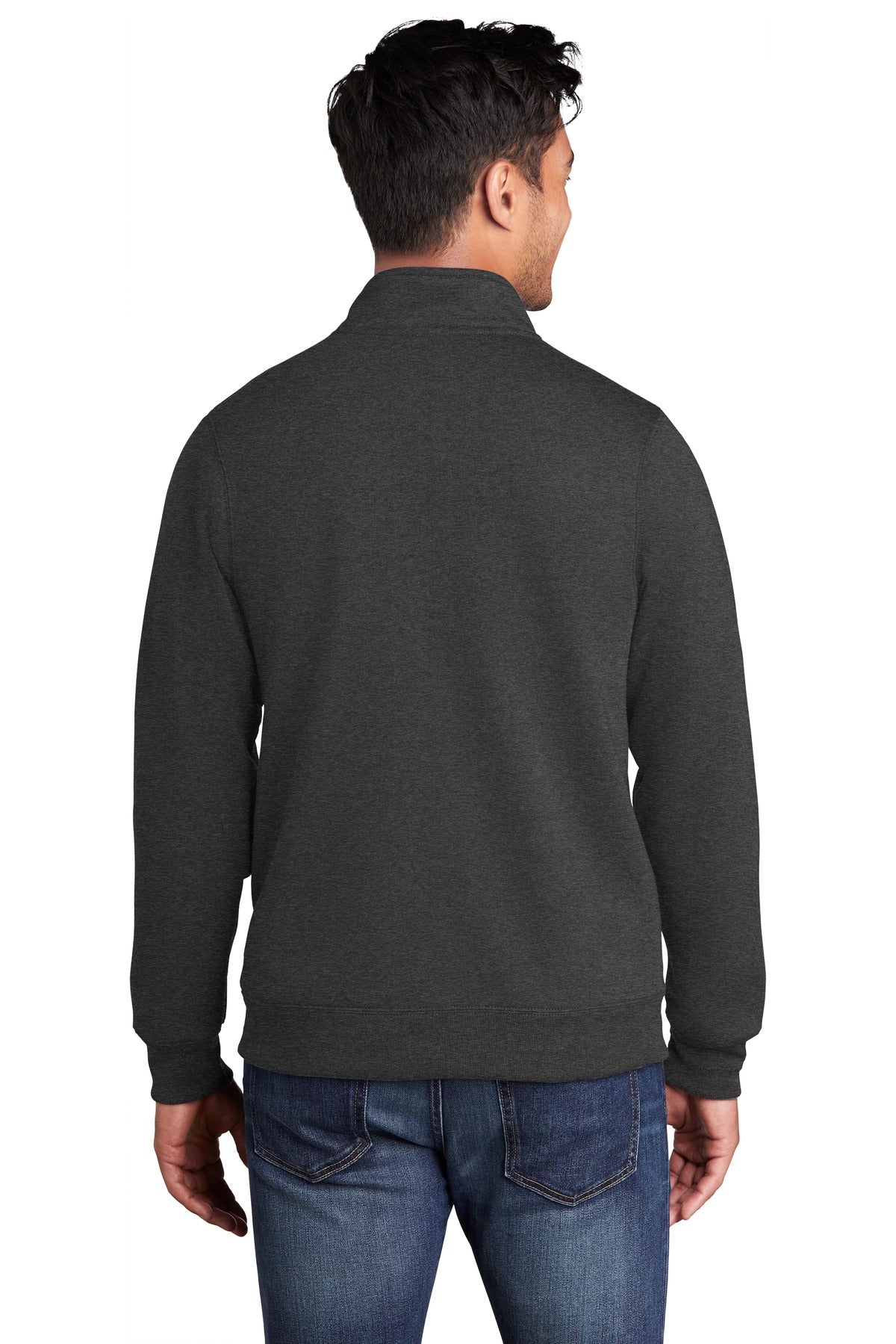 Port & Company - Men's Core Fleece Cadet Full-Zip Sweatshirt Mens Apparel Sweatshirts & Fleece